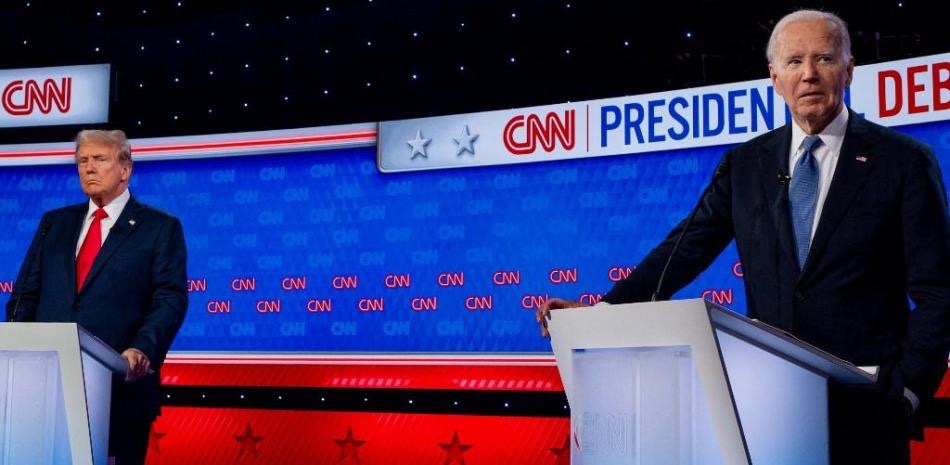 Un confuso Biden buscó la confrontación en el debate con Trump, y éste respondió con falsedades
